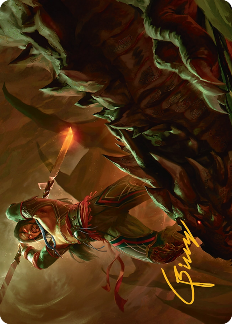 Sarkhan's Resolve Art Card (18/54) [Tarkir: Dragonstorm Art Series] | Grognard Games