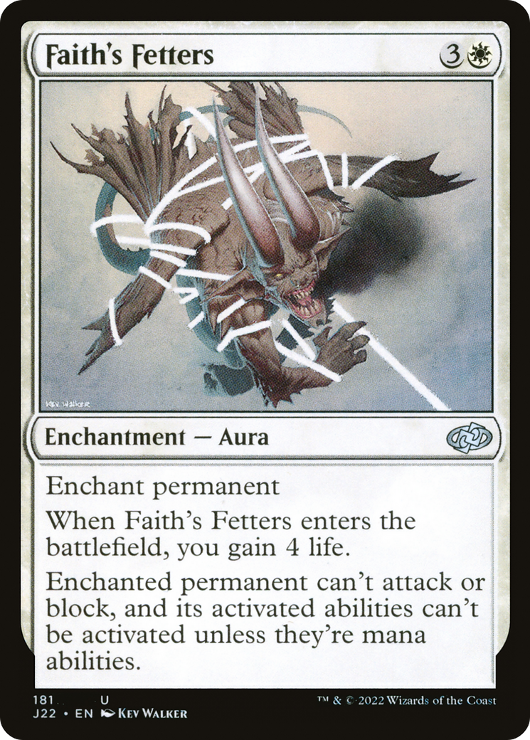 Faith's Fetters [Jumpstart 2022] | Grognard Games