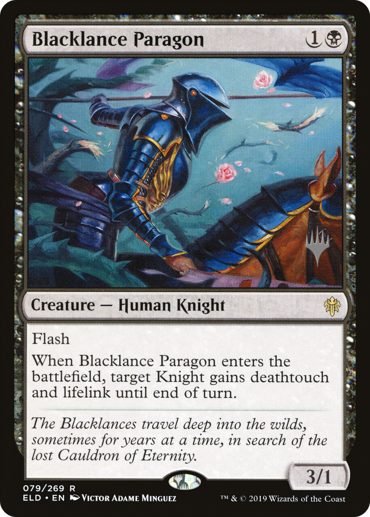 Blacklance Paragon (Promo Pack) [Throne of Eldraine Promos] | Grognard Games