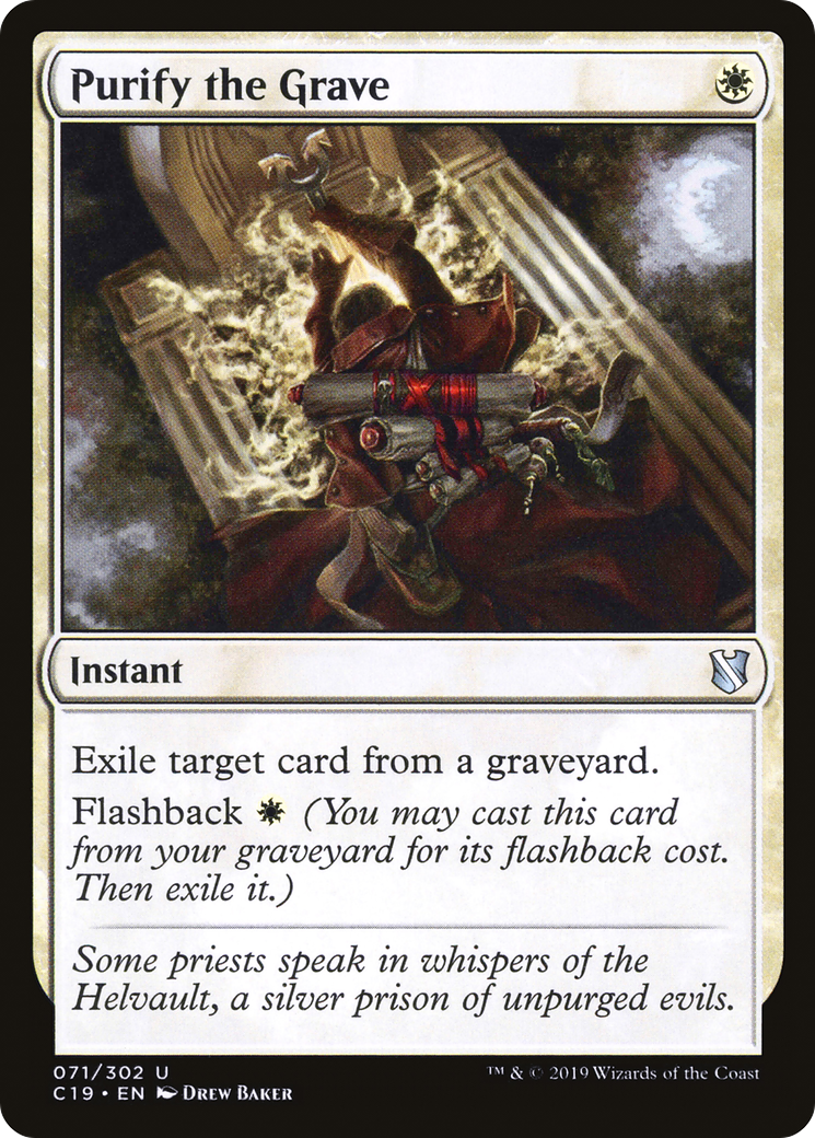 Purify the Grave [Commander 2019] | Grognard Games