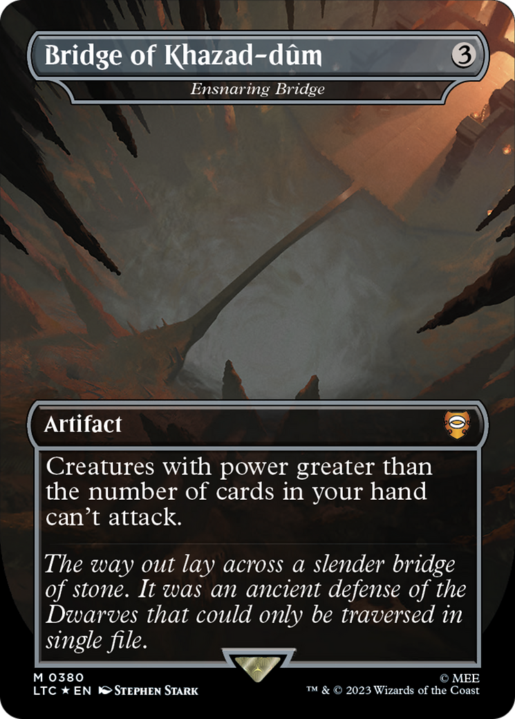 Bridge of Khazad-dum - Ensnaring Bridge (Surge Foil Realms and Relics) [The Lord of the Rings: Tales of Middle-Earth Commander] | Grognard Games