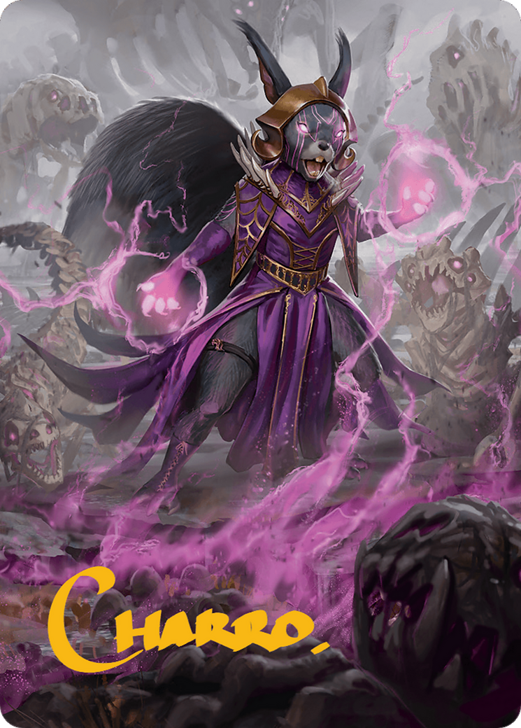 Liliana of the Dark Realms Art Card (Gold-Stamped Signature) [Bloomburrow Art Series] | Grognard Games