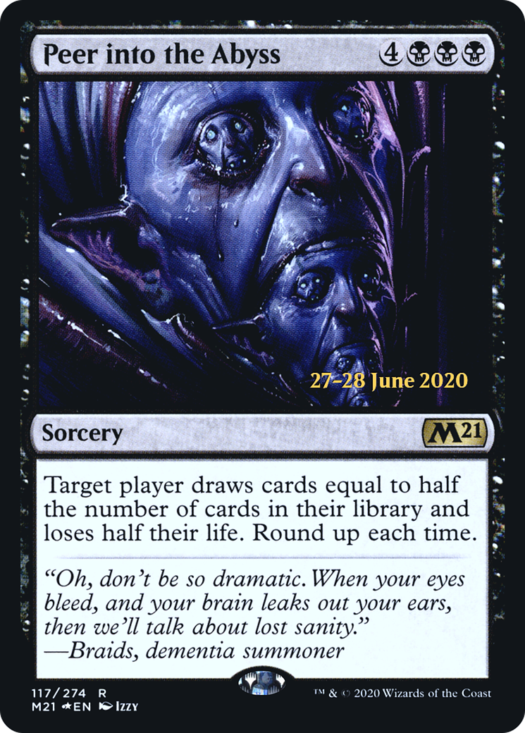 Peer into the Abyss  [Core Set 2021 Prerelease Promos] | Grognard Games
