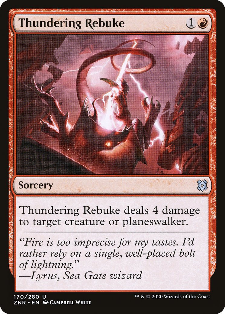 Thundering Rebuke [Zendikar Rising] | Grognard Games