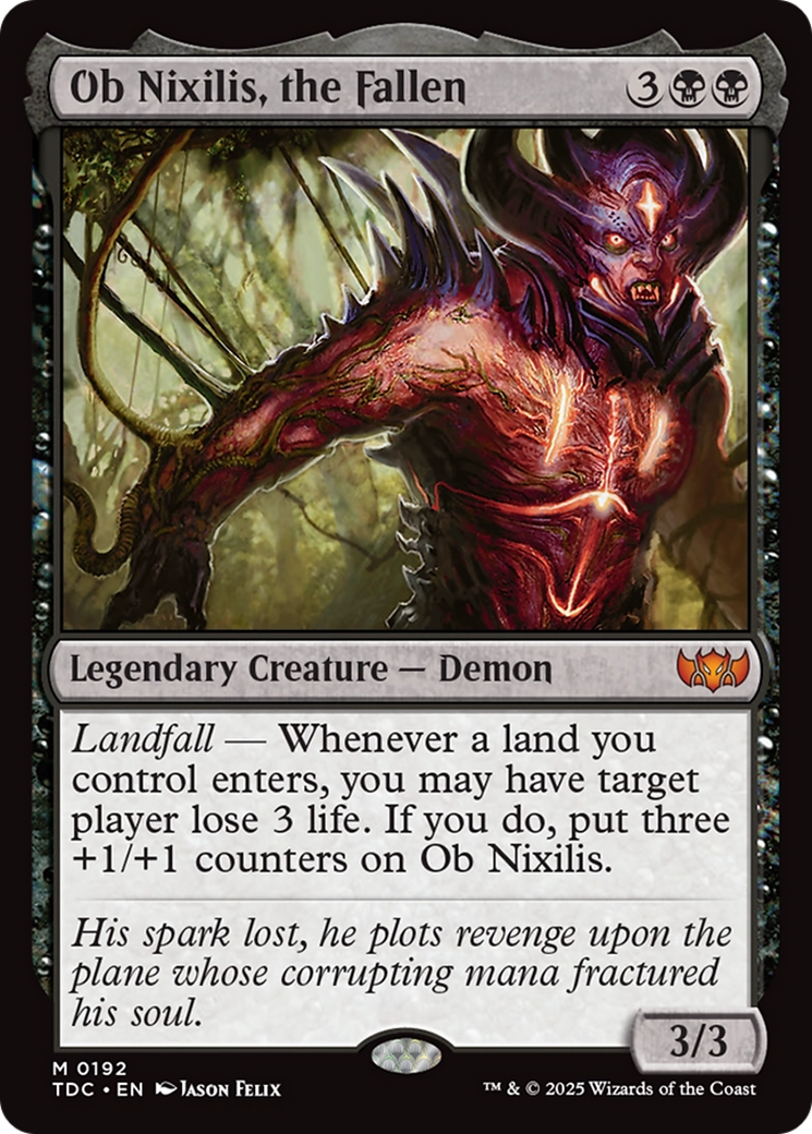 Ob Nixilis, the Fallen [Tarkir: Dragonstorm Commander] | Grognard Games