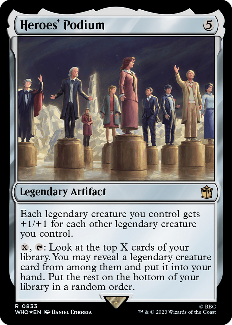 Heroes' Podium (Surge Foil) [Doctor Who] | Grognard Games