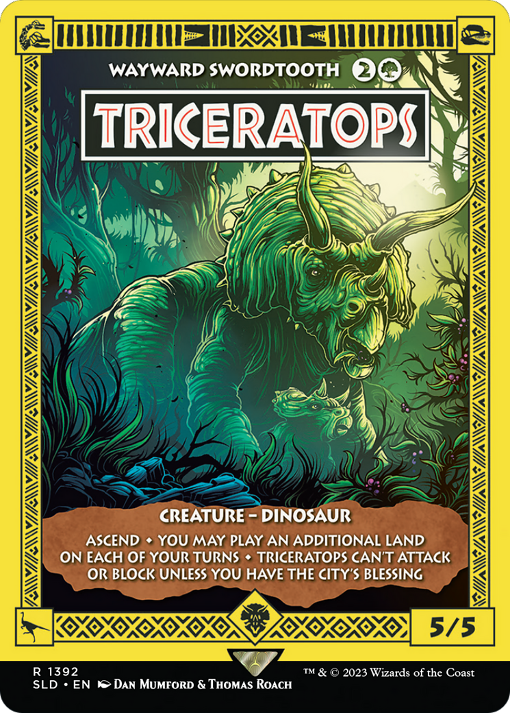 Triceratops - Wayward Swordtooth [Secret Lair Drop Series] | Grognard Games
