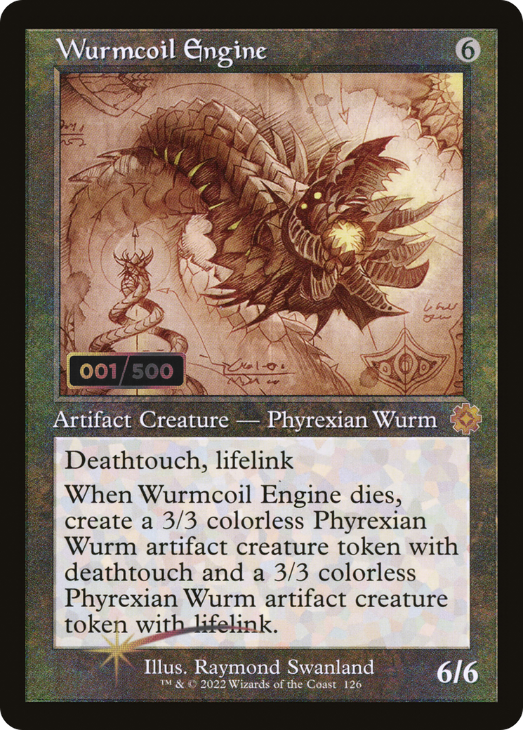 Wurmcoil Engine (Retro Schematic) (Serial Numbered) [The Brothers' War Retro Artifacts] | Grognard Games