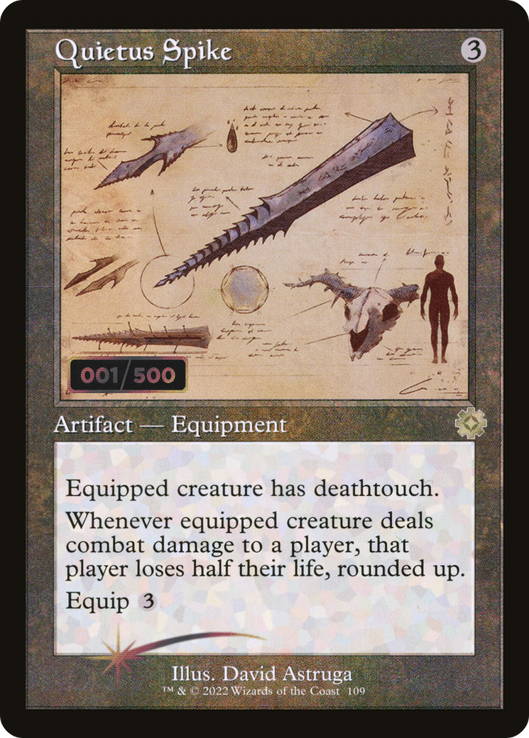 Quietus Spike (Retro Schematic) (Serial Numbered) [The Brothers' War Retro Artifacts] | Grognard Games