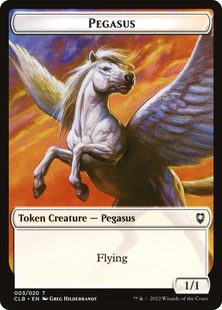 Pegasus Token [Commander Legends: Battle for Baldur's Gate Tokens] | Grognard Games
