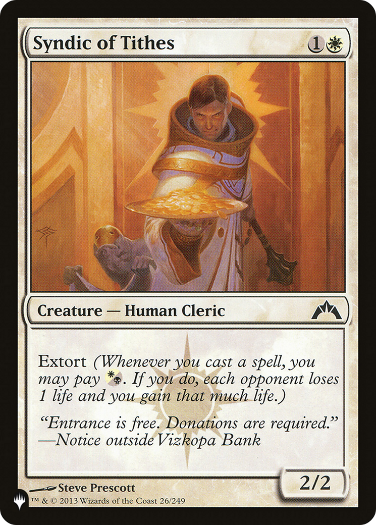 Syndic of Tithes [The List] | Grognard Games