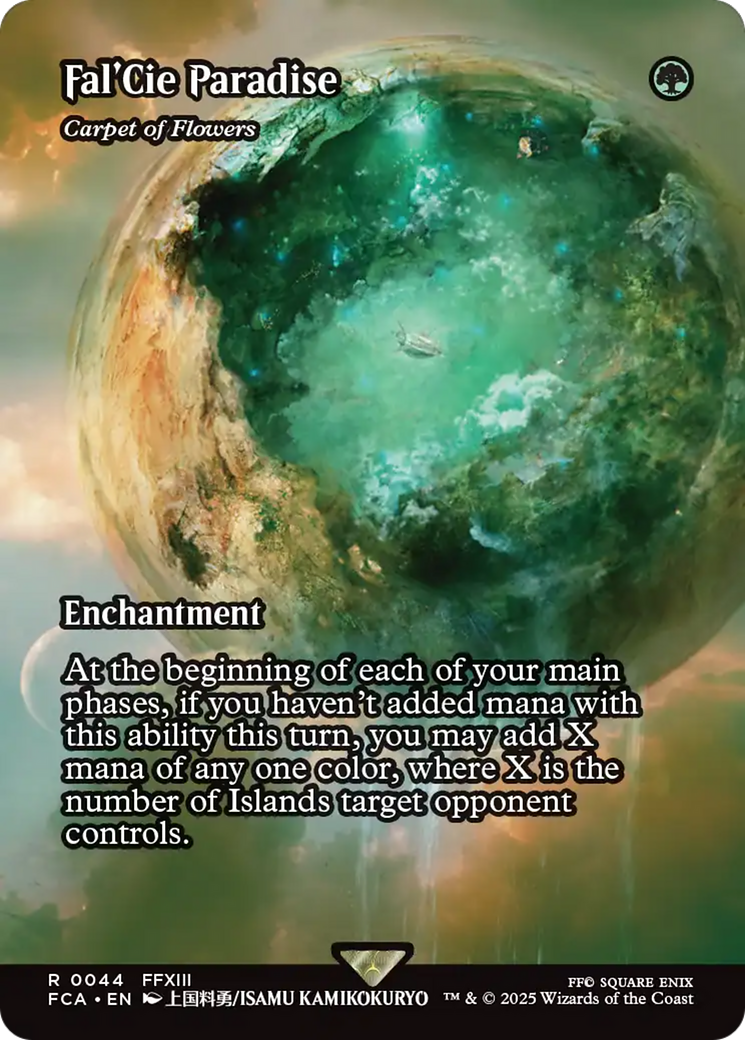 Carpet of Flowers (FCA-044) - FINAL FANTASY: Through the Ages / Fal'Cie Paradise: (enchantment) (Borderless) Foil | Grognard Games