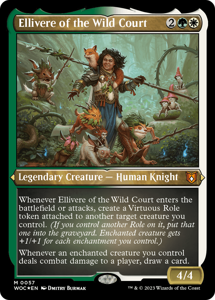 Ellivere of the Wild Court (WOC-057) - Wilds of Eldraine Commander Foil | Grognard Games