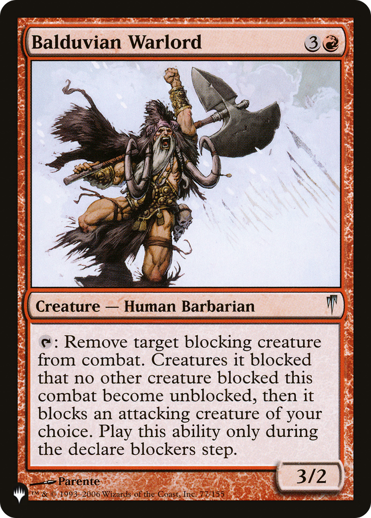 Balduvian Warlord [The List] | Grognard Games