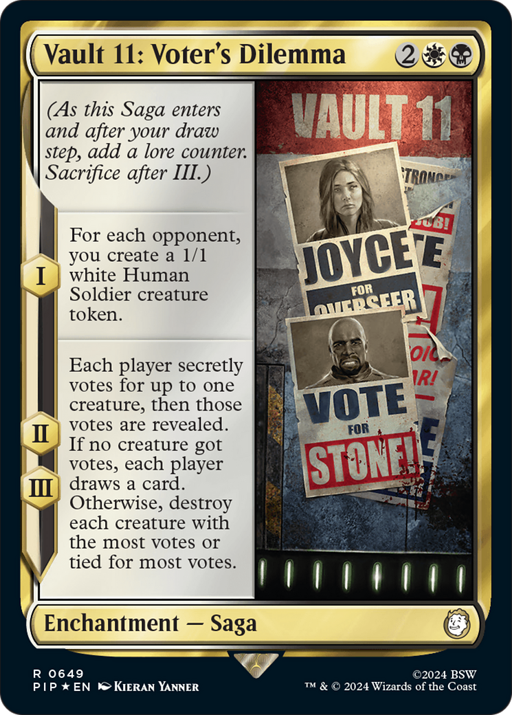 Vault 11: Voter's Dilemna (Surge Foil) [Fallout] | Grognard Games