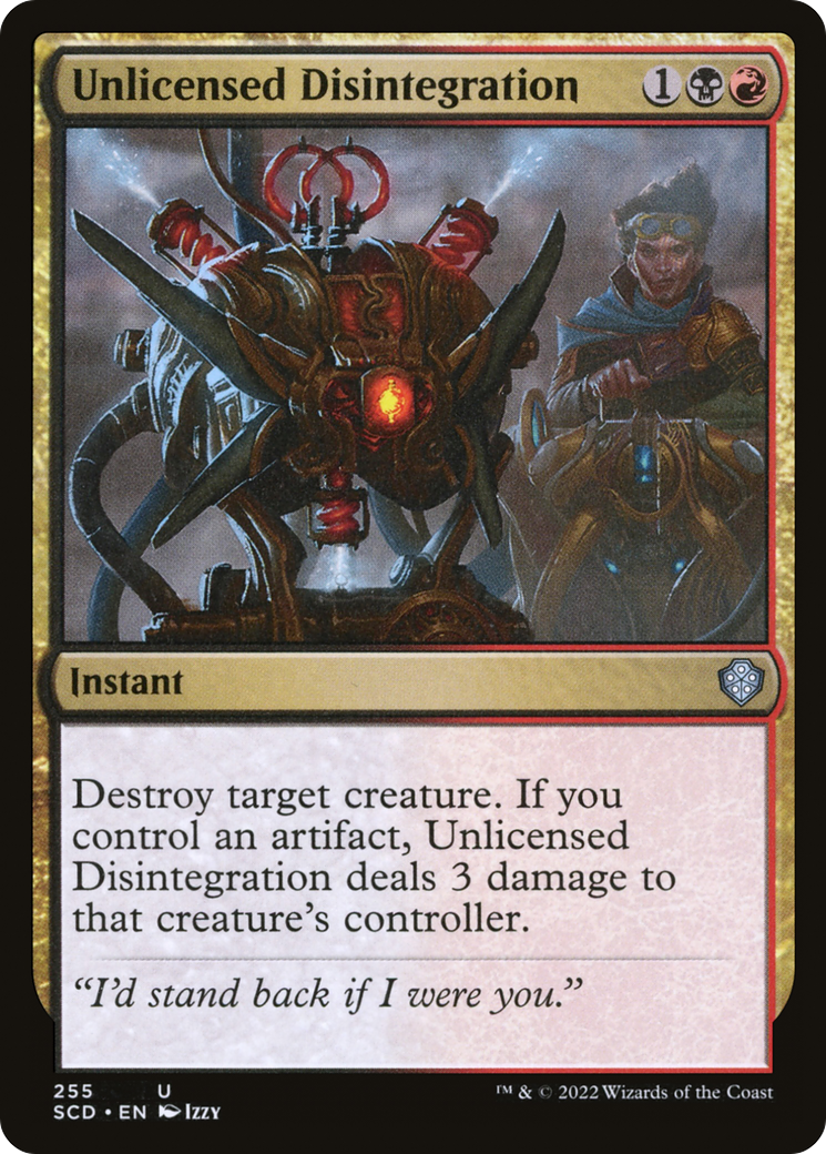 Unlicensed Disintegration [Starter Commander Decks] | Grognard Games