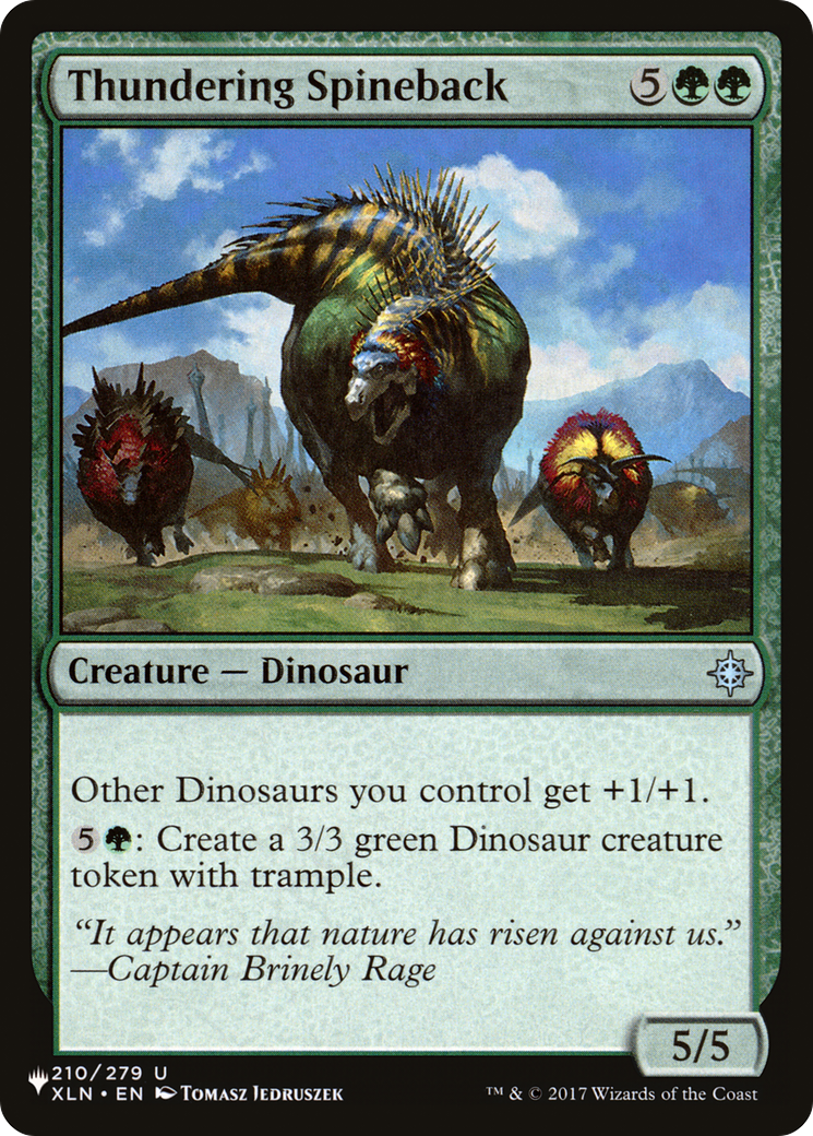 Thundering Spineback [The List] | Grognard Games