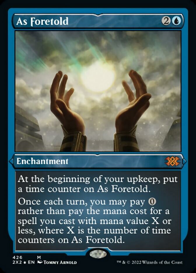 As Foretold (Foil Etched) [Double Masters 2022] | Grognard Games