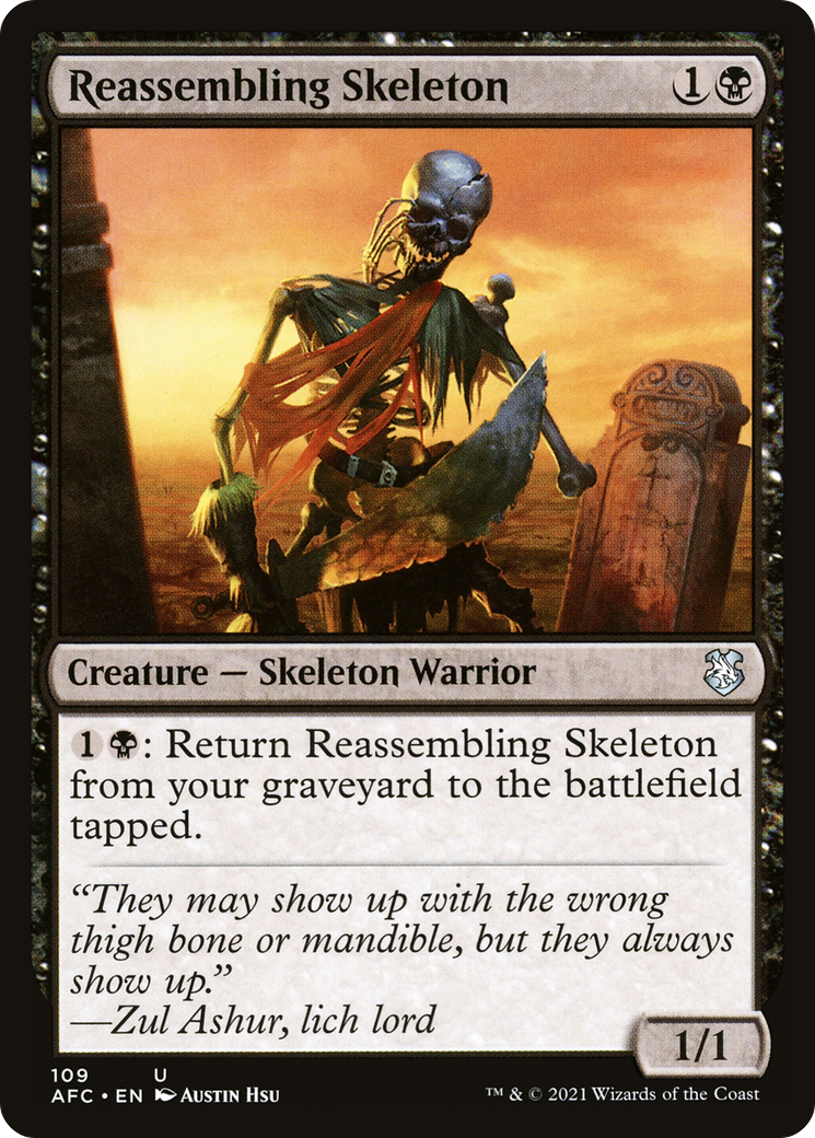 Reassembling Skeleton [Dungeons & Dragons: Adventures in the Forgotten Realms Commander] | Grognard Games