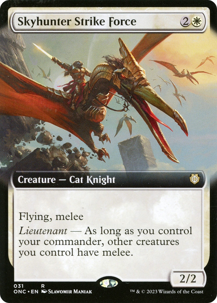 Skyhunter Strike Force (Extended Art) [Phyrexia: All Will Be One Commander] | Grognard Games
