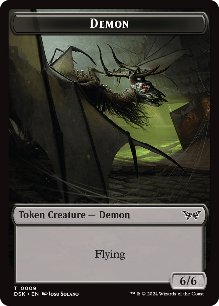 Demon Token [Duskmourn: House of Horror Tokens] | Grognard Games