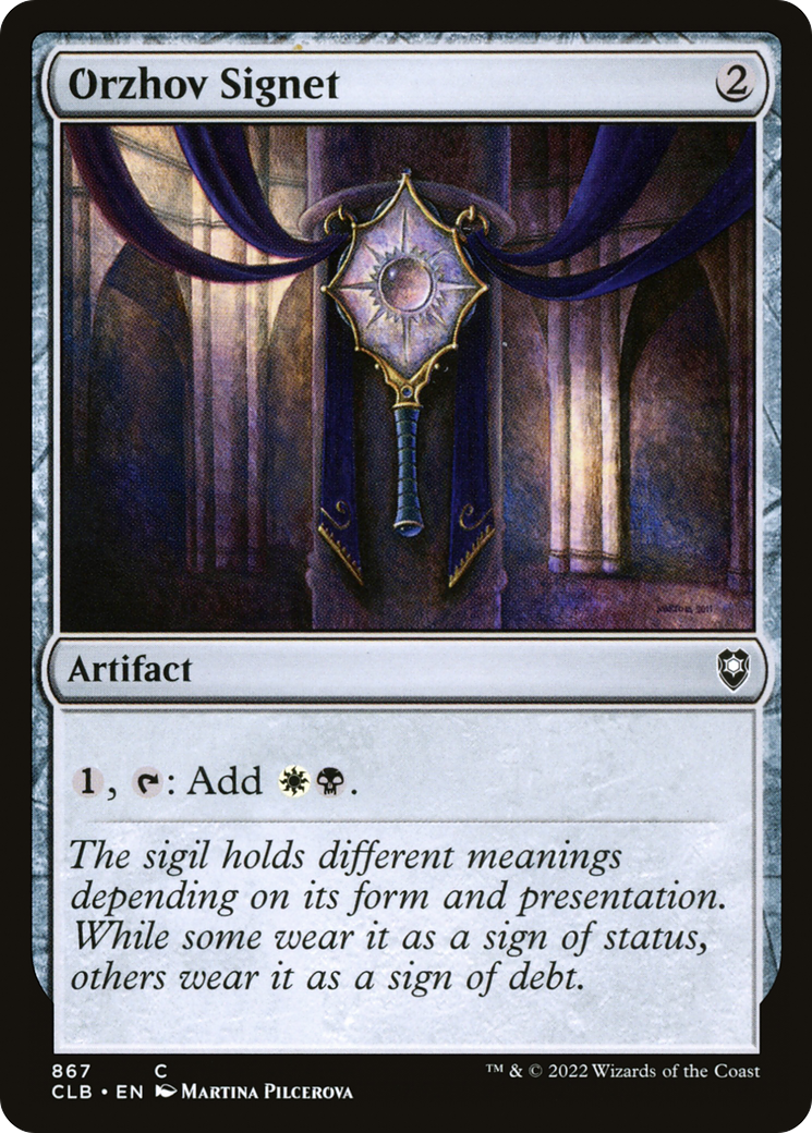 Orzhov Signet [Commander Legends: Battle for Baldur's Gate] | Grognard Games