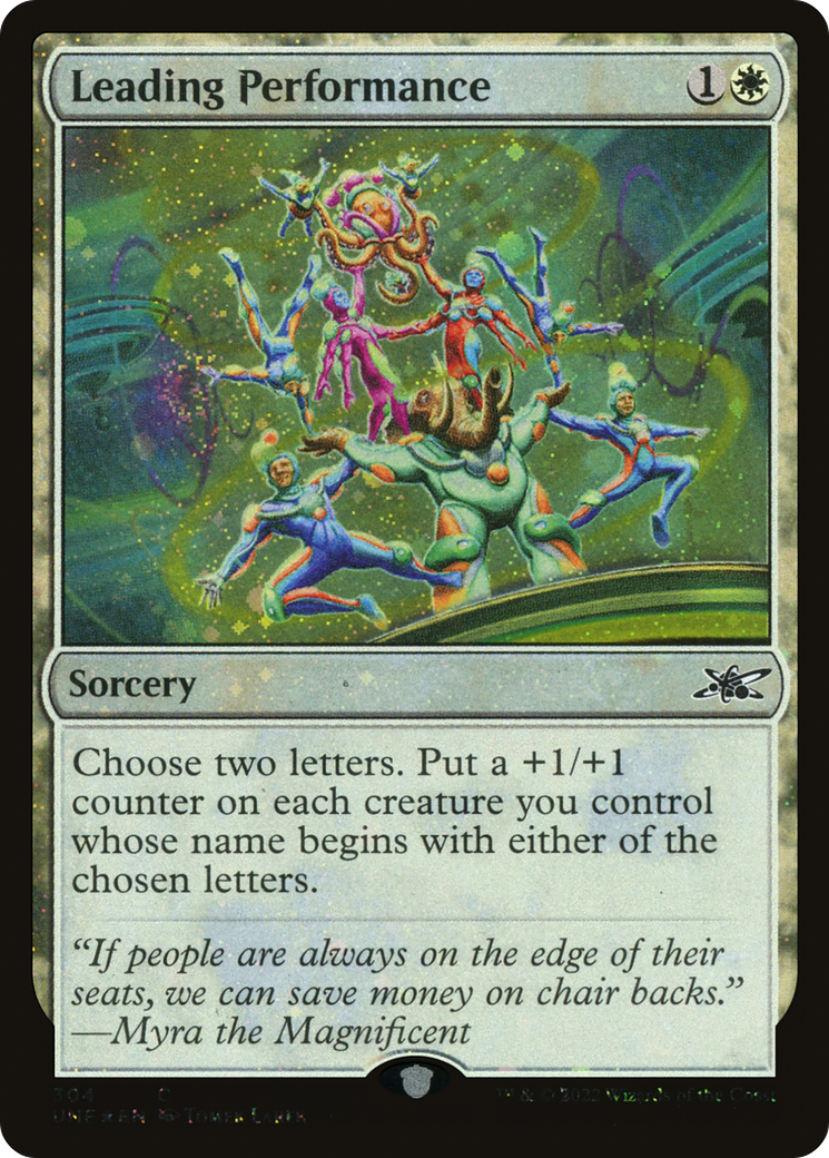 Leading Performance (Galaxy Foil) [Unfinity] | Grognard Games