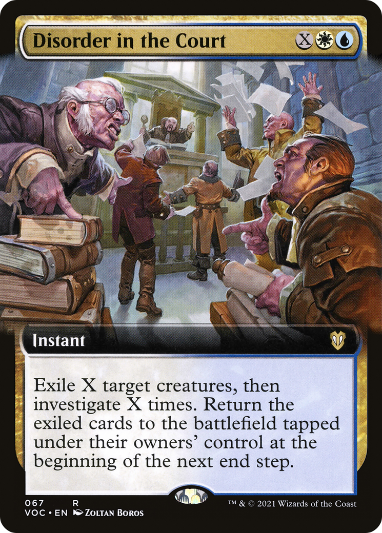 Disorder in the Court (Extended) [Innistrad: Crimson Vow Commander] | Grognard Games