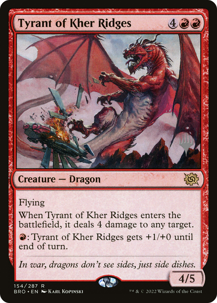 Tyrant of Kher Ridges (Promo Pack) [The Brothers' War Promos] | Grognard Games