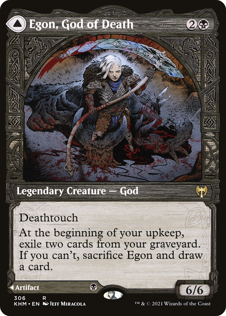 Egon, God of Death // Throne of Death (Showcase) [Kaldheim] | Grognard Games