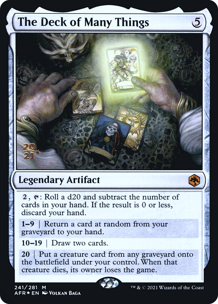 The Deck of Many Things [Dungeons & Dragons: Adventures in the Forgotten Realms Prerelease Promos] | Grognard Games