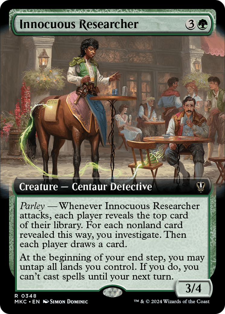 Innocuous Researcher (Extended Art) [Murders at Karlov Manor Commander] | Grognard Games