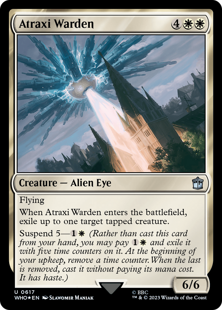 Atraxi Warden (Surge Foil) [Doctor Who] | Grognard Games
