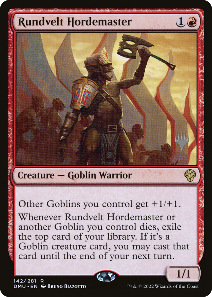 Rundvelt Hordemaster (Promo Pack) [Dominaria United Promos] | Grognard Games