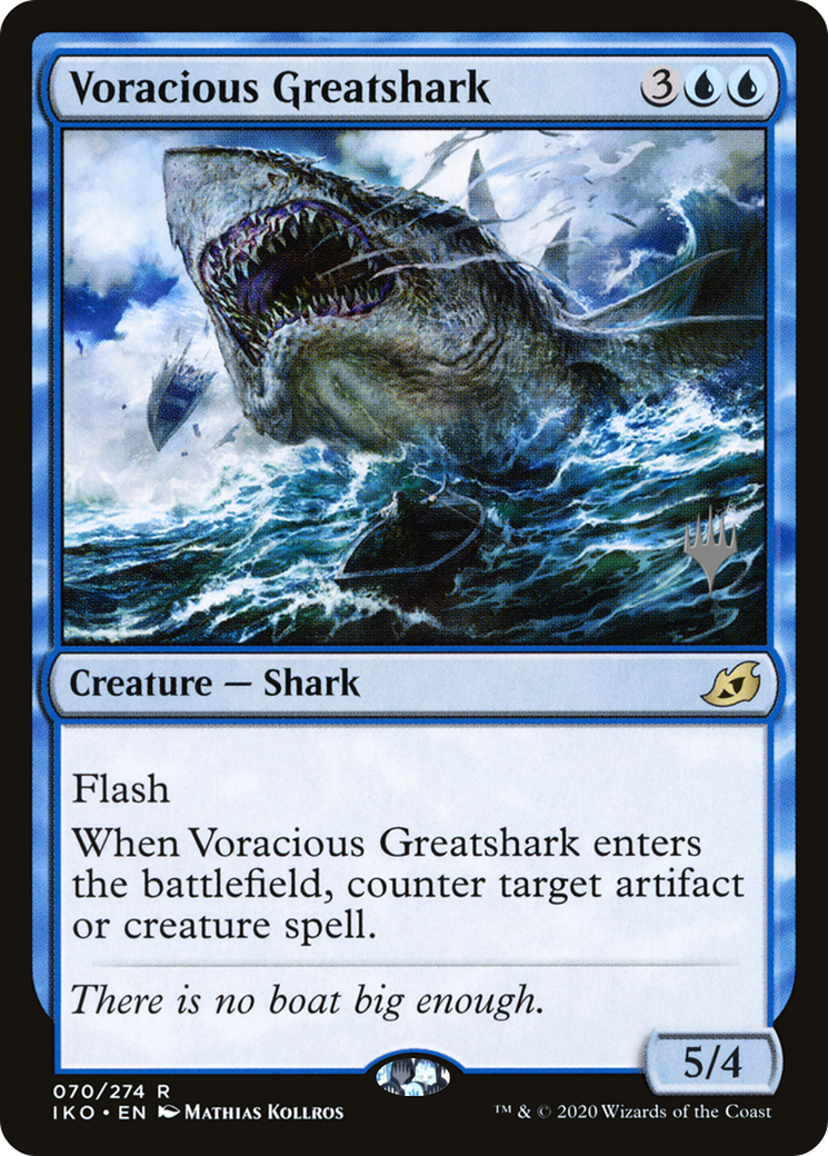 Voracious Greatshark (Promo Pack) [Ikoria: Lair of Behemoths Promos] | Grognard Games
