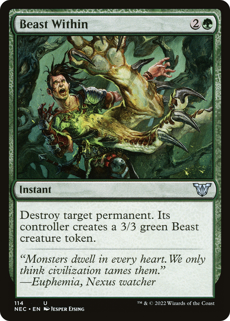 Beast Within [Kamigawa: Neon Dynasty Commander] | Grognard Games