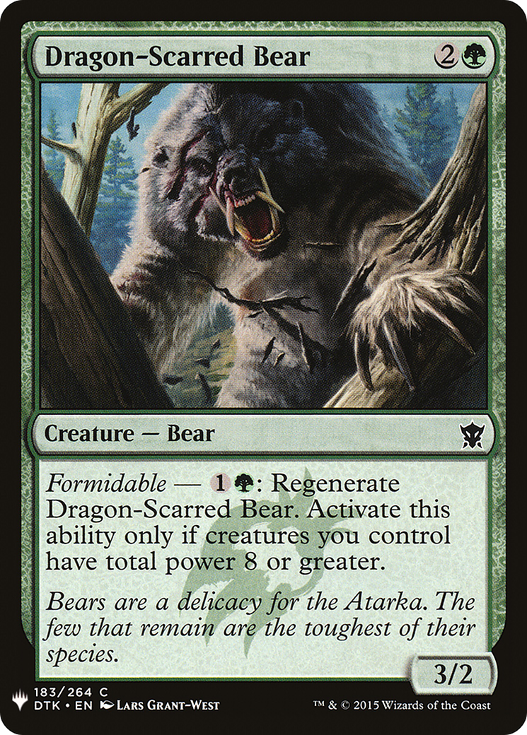 Dragon-Scarred Bear [Mystery Booster] | Grognard Games