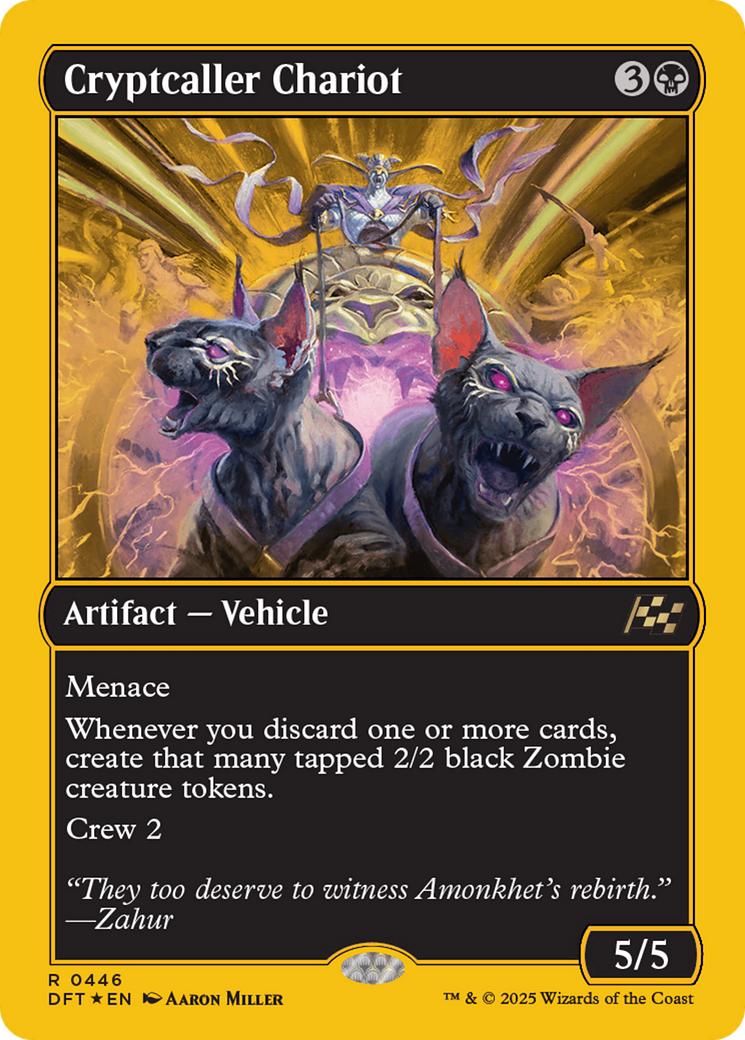 Cryptcaller Chariot (First-Place Foil) [Aetherdrift] | Grognard Games