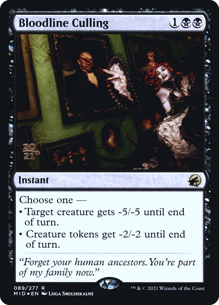 Bloodline Culling [Innistrad: Midnight Hunt Prerelease Promos] | Grognard Games