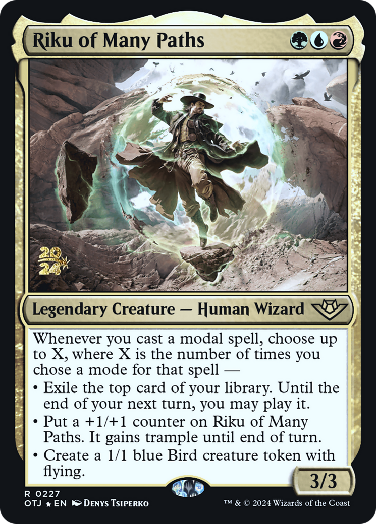 Riku of Many Paths [Outlaws of Thunder Junction Prerelease Promos] | Grognard Games