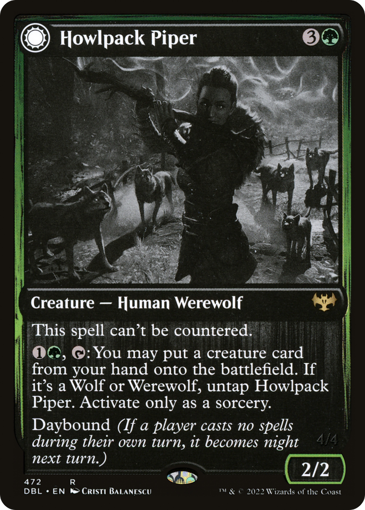 Howlpack Piper // Wildsong Howler [Innistrad: Double Feature] | Grognard Games