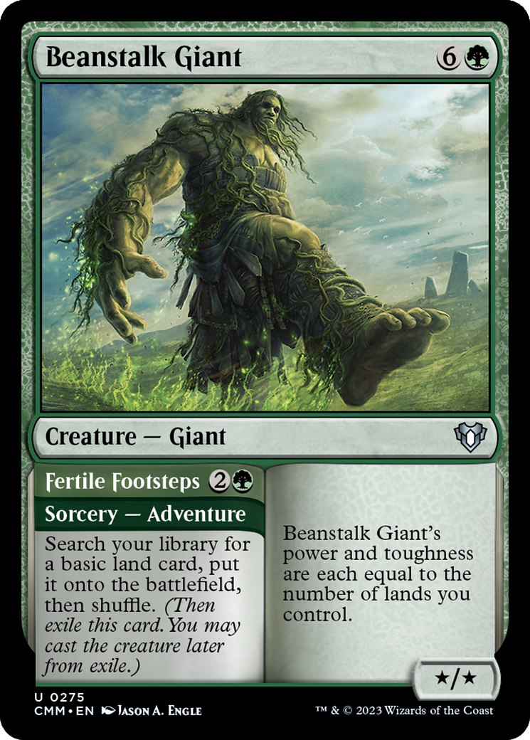 Beanstalk Giant // Fertile Footsteps [Commander Masters] | Grognard Games