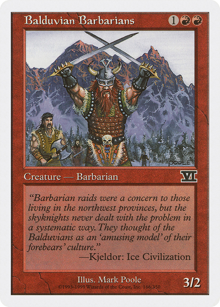Balduvian Barbarians [Classic Sixth Edition] | Grognard Games