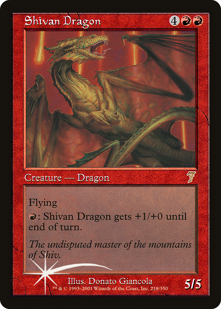 Shivan Dragon [Seventh Edition] | Grognard Games