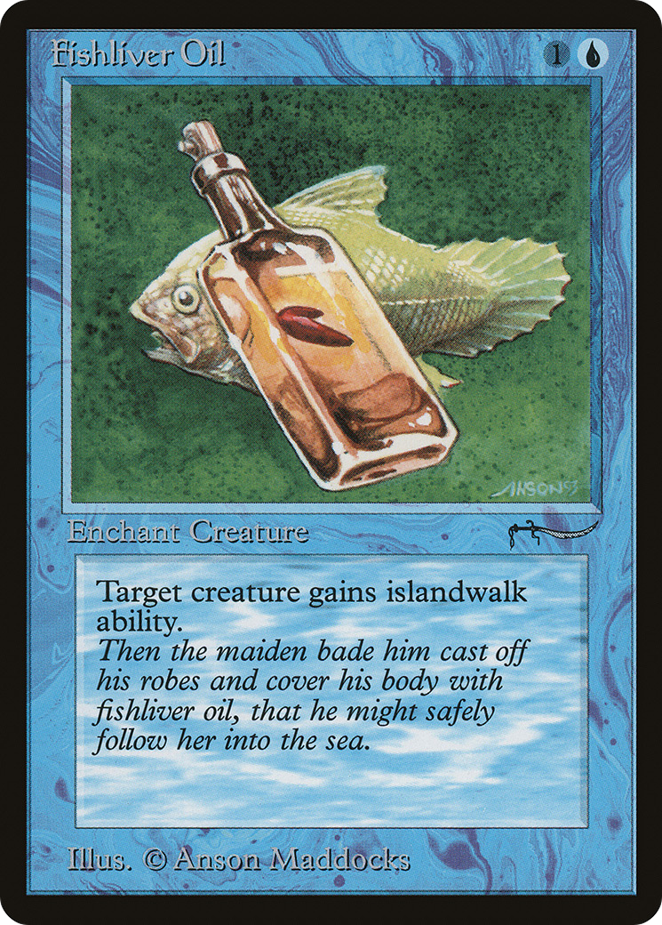 Fishliver Oil (Dark Mana Cost) [Arabian Nights] | Grognard Games