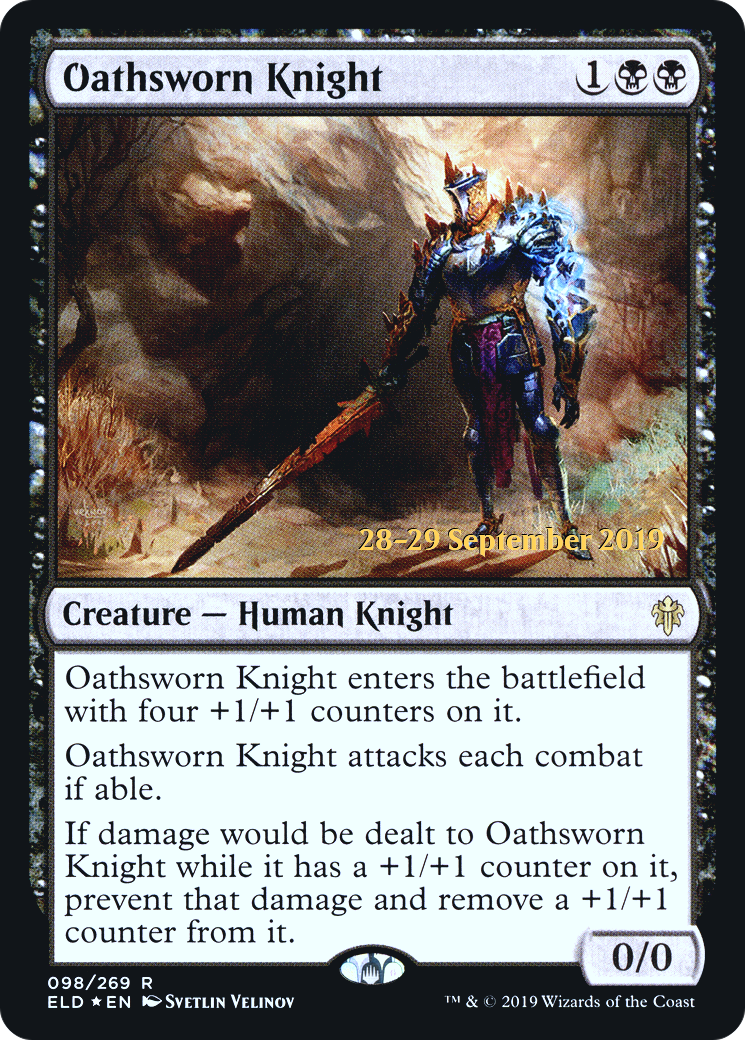 Oathsworn Knight  [Throne of Eldraine Prerelease Promos] | Grognard Games