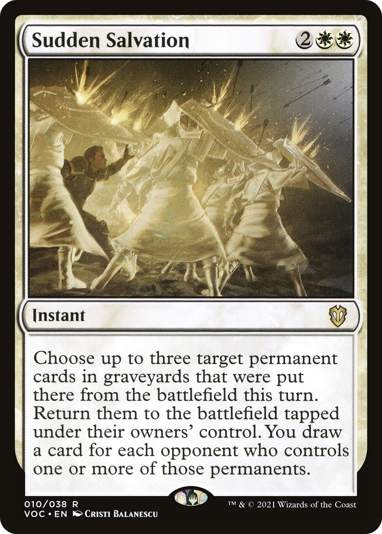 Sudden Salvation [Innistrad: Crimson Vow Commander] | Grognard Games