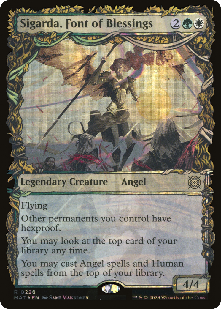 Sigarda, Font of Blessings (Showcase Halo Foil) [March of the Machine: The Aftermath] | Grognard Games