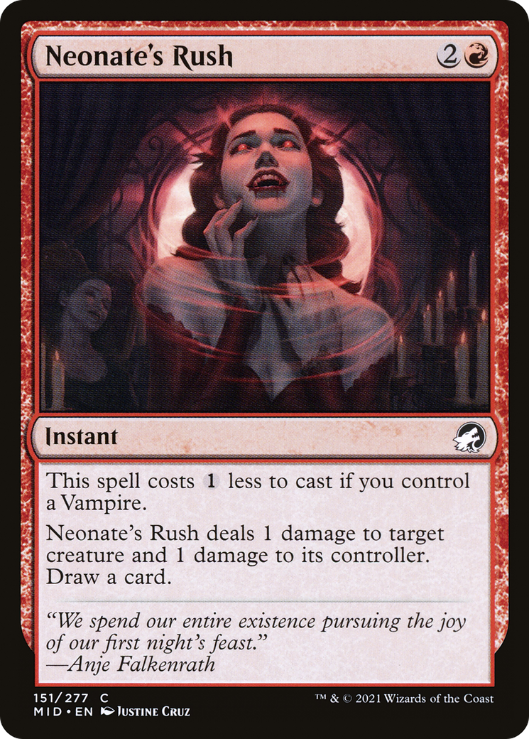 Neonate's Rush [Innistrad: Midnight Hunt] | Grognard Games