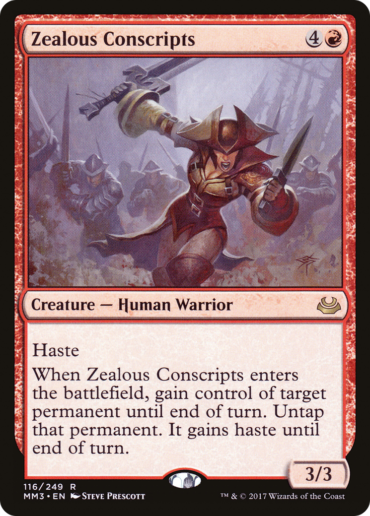 Zealous Conscripts [Modern Masters 2017] | Grognard Games
